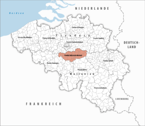 Où se trouve la province du Brabant wallon ?