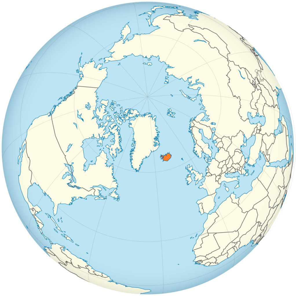 Carte de localisation de l'Islande