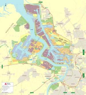 Plan du port d’Anvers
