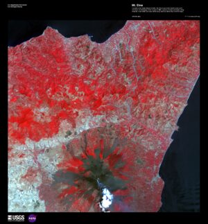 Image satellite du volcan Etna