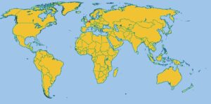 Carte de localisation de la ville de Gand dans le monde