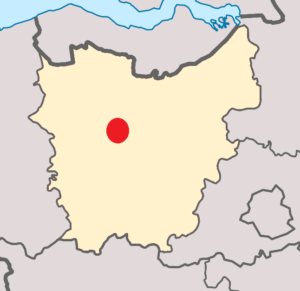 Carte de localisation de la ville de Gand en Flandre-Orientale