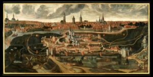 Vue de la ville de Gand, montrant la situation avant 1540