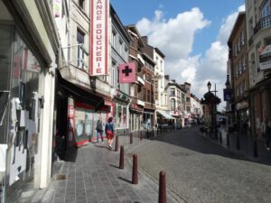 Vue sur rue à Charleroi, Belgique
