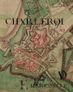 Charleroi - Extrait de la carte du Cabinet des Pays-Bas autrichiens entre 1771 et 1778