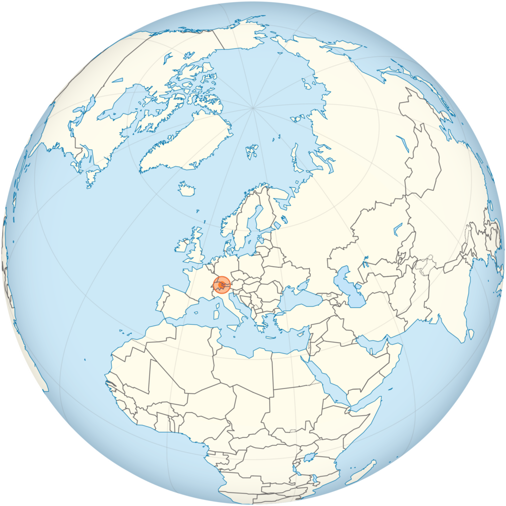 Carte de localisation du Liechtenstein