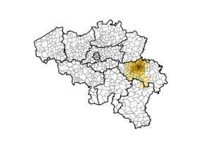 Carte du complexe résidentiel urbain de Liège