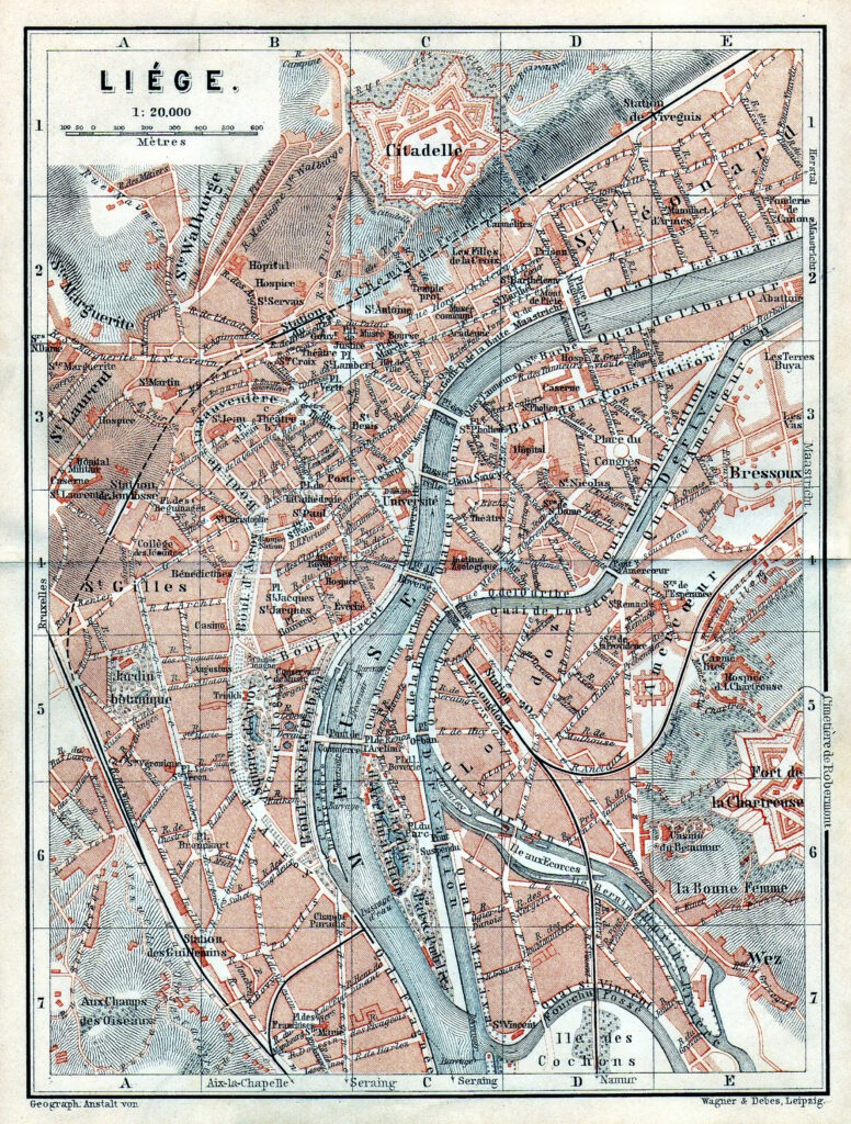 Plan de Liège 1897.