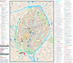 Carte touristique de Bruges
