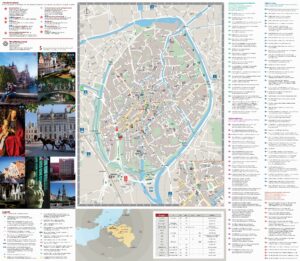 Plan d'information touristique de Bruges