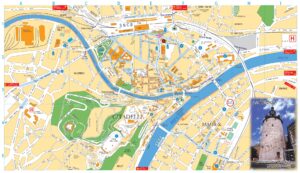 Carte touristique de Namur