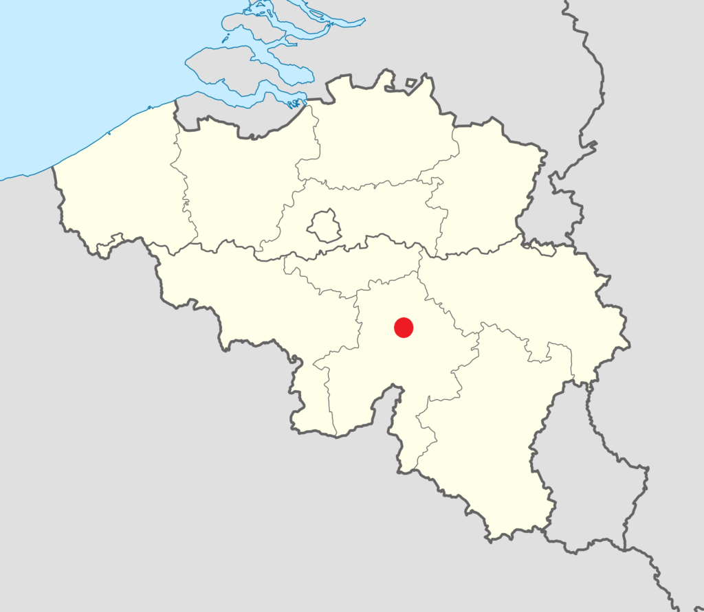 Carte de localisation de la ville de Liège