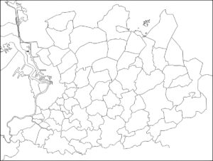 Carte muette de la province d’Anvers