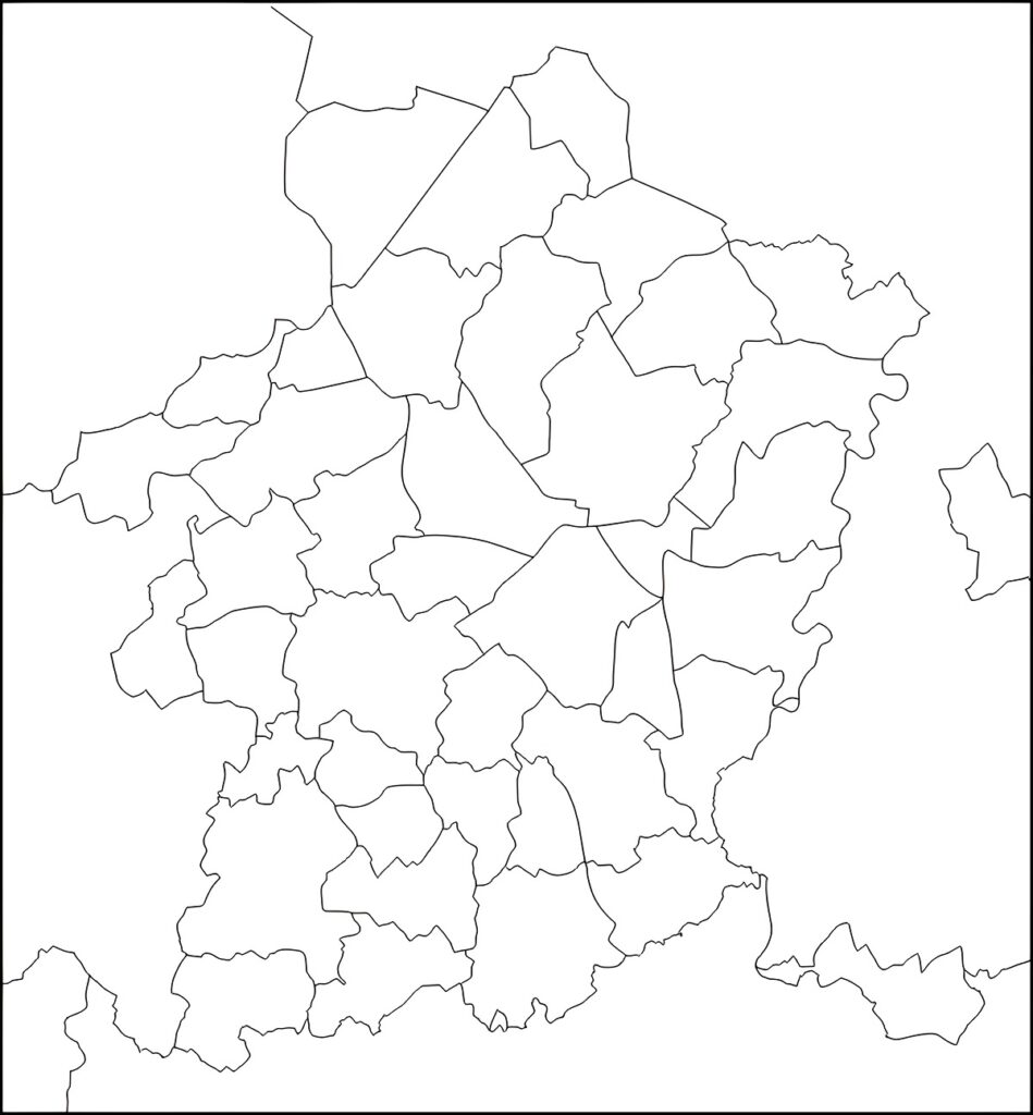 Carte muette de la province de Limbourg
