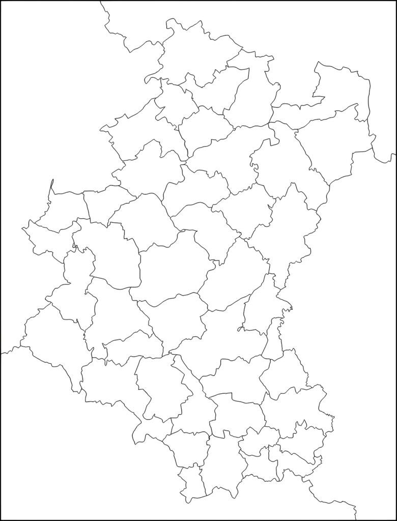 Carte muette de la province de Luxembourg