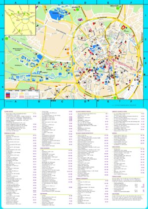 Carte touristique de Louvain