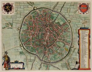 Carte de Louvain en 1649