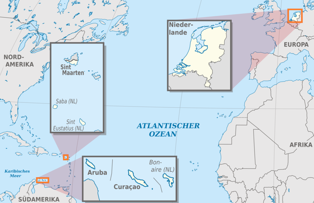 Carte de localisation des Pays-Bas.