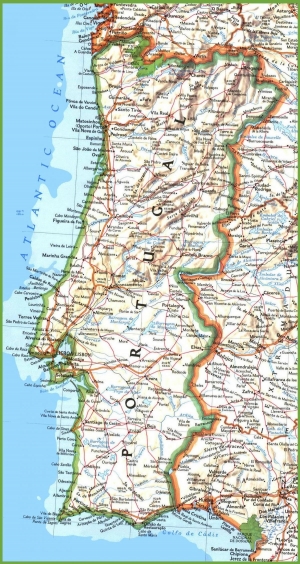 Carte du Portugal
