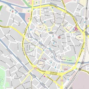 Plan du centre-ville de Malines