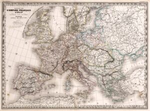 Carte de l’Empire français à son apogée en 1812