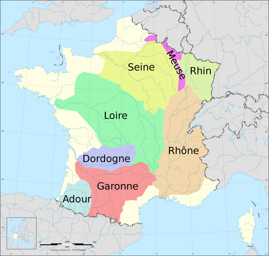 Carte Hydrographique De La France