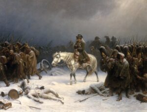 La retraite de Napoléon de Moscou.