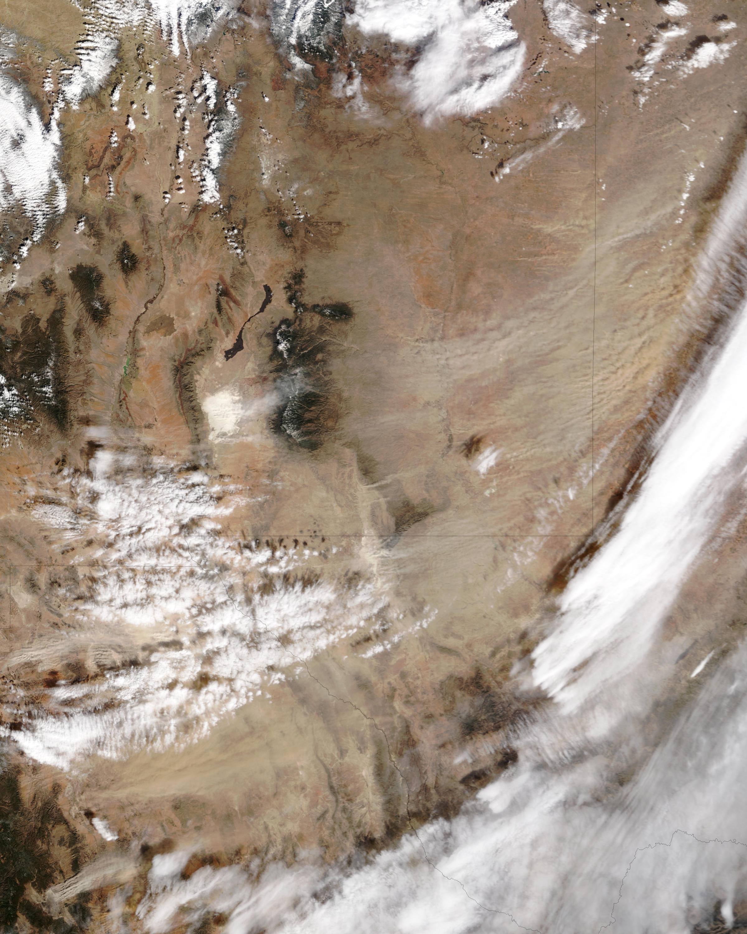 Dust Storm In Texas And New Mexico Morning Overpass Full Size Ex