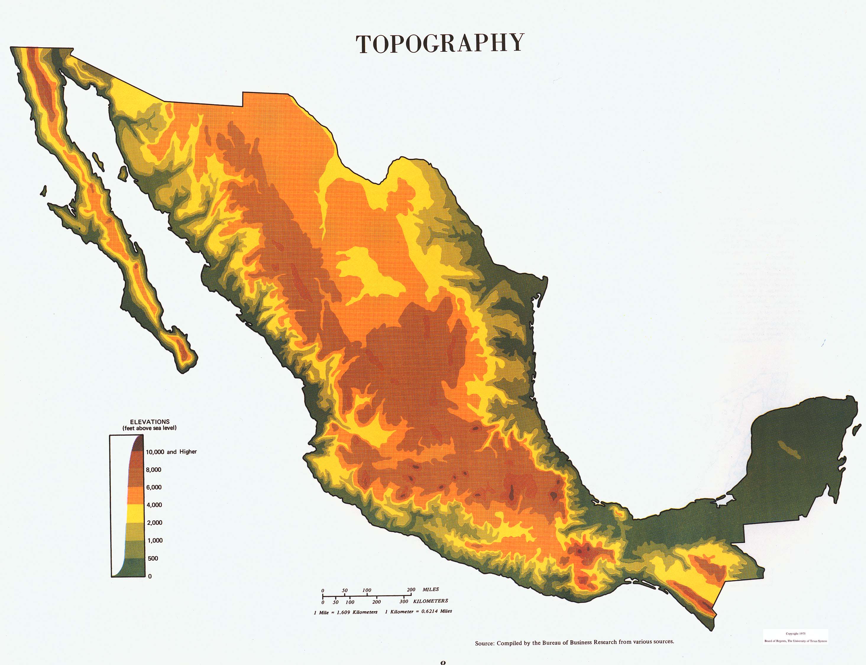 Mapa F Sico De M Xico Tama O Completo Gifex   Mapa Fisico De Mexico 