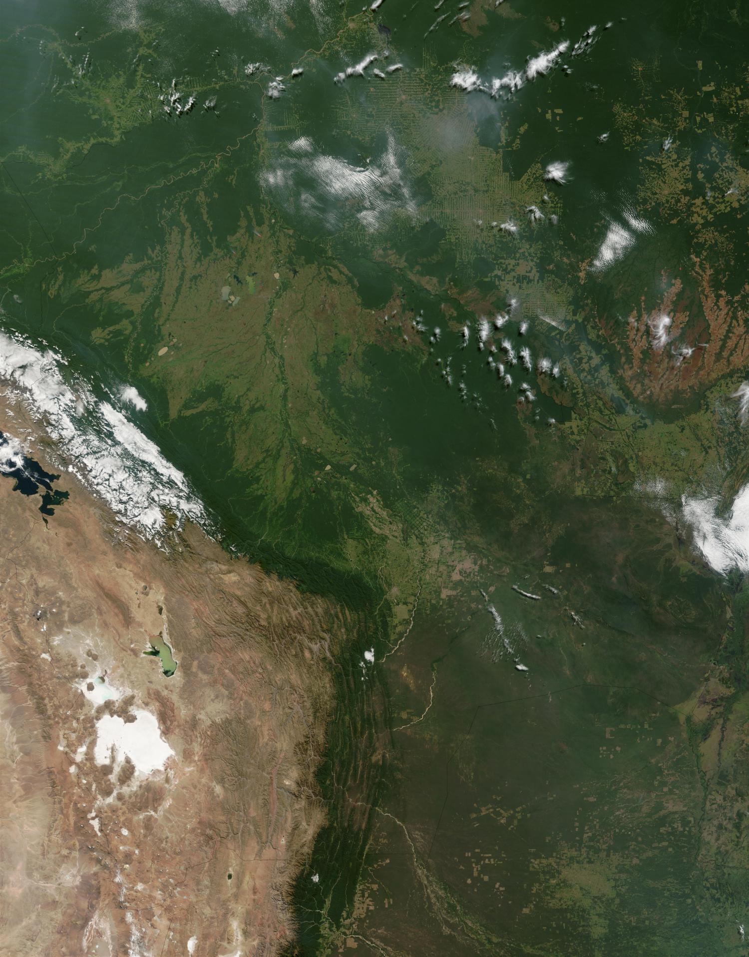 Satellite Image, Photo of Bolivia - Full size | Gifex