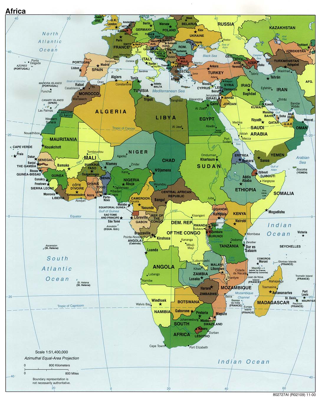 Africa Map With Equator Africa Political Map - Full Size | Gifex