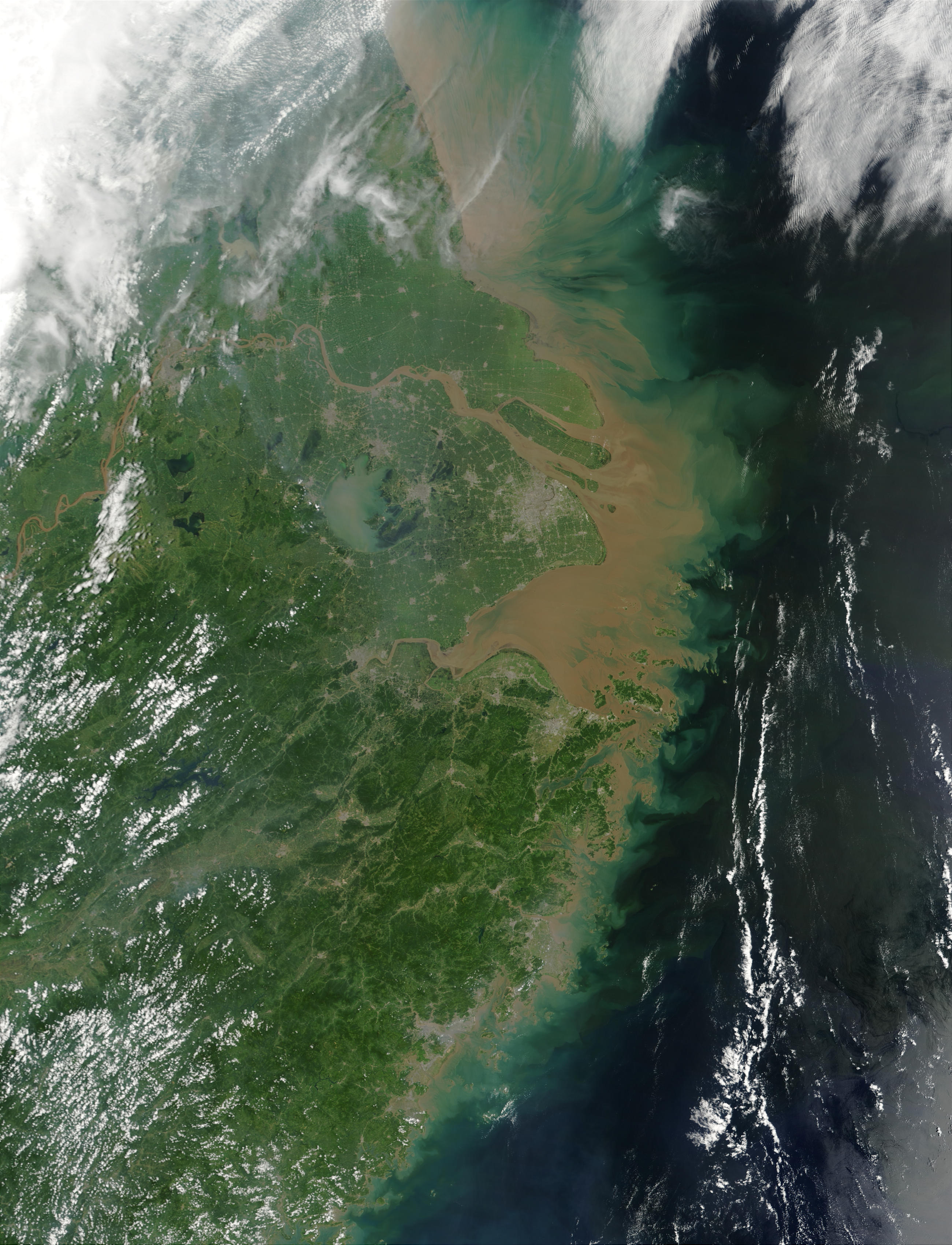 Mouth of the Yangtse River - Full size