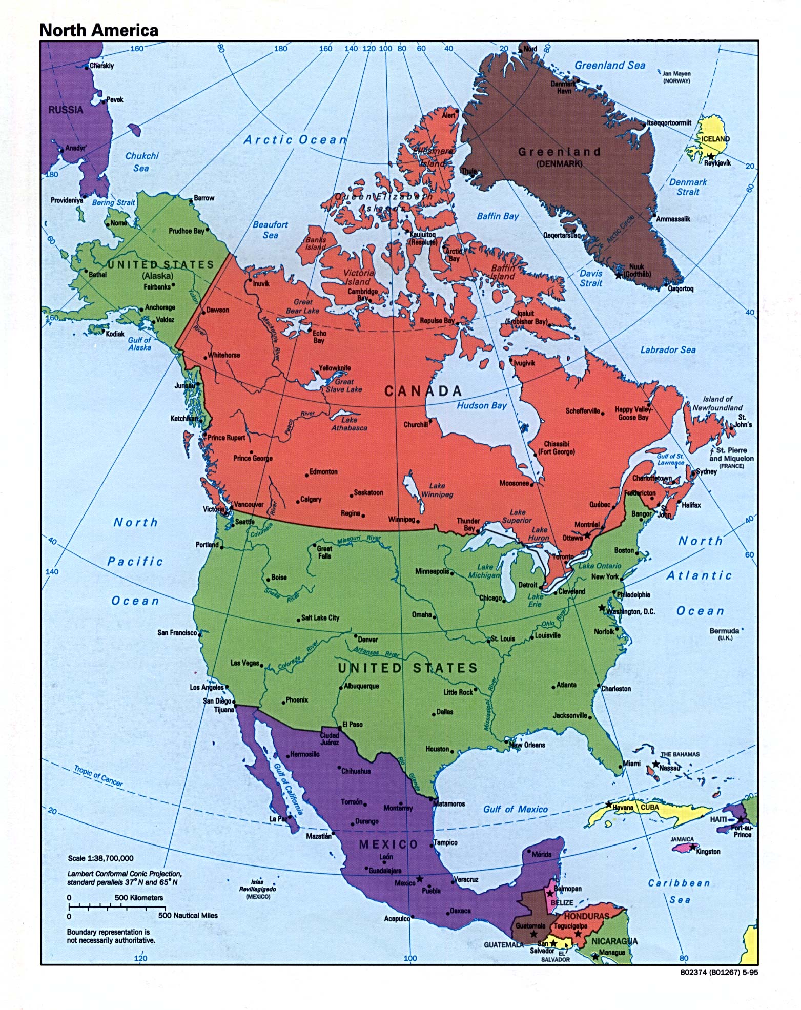 Mapa De America Del Norte Mapa De Norte America | Images and Photos finder