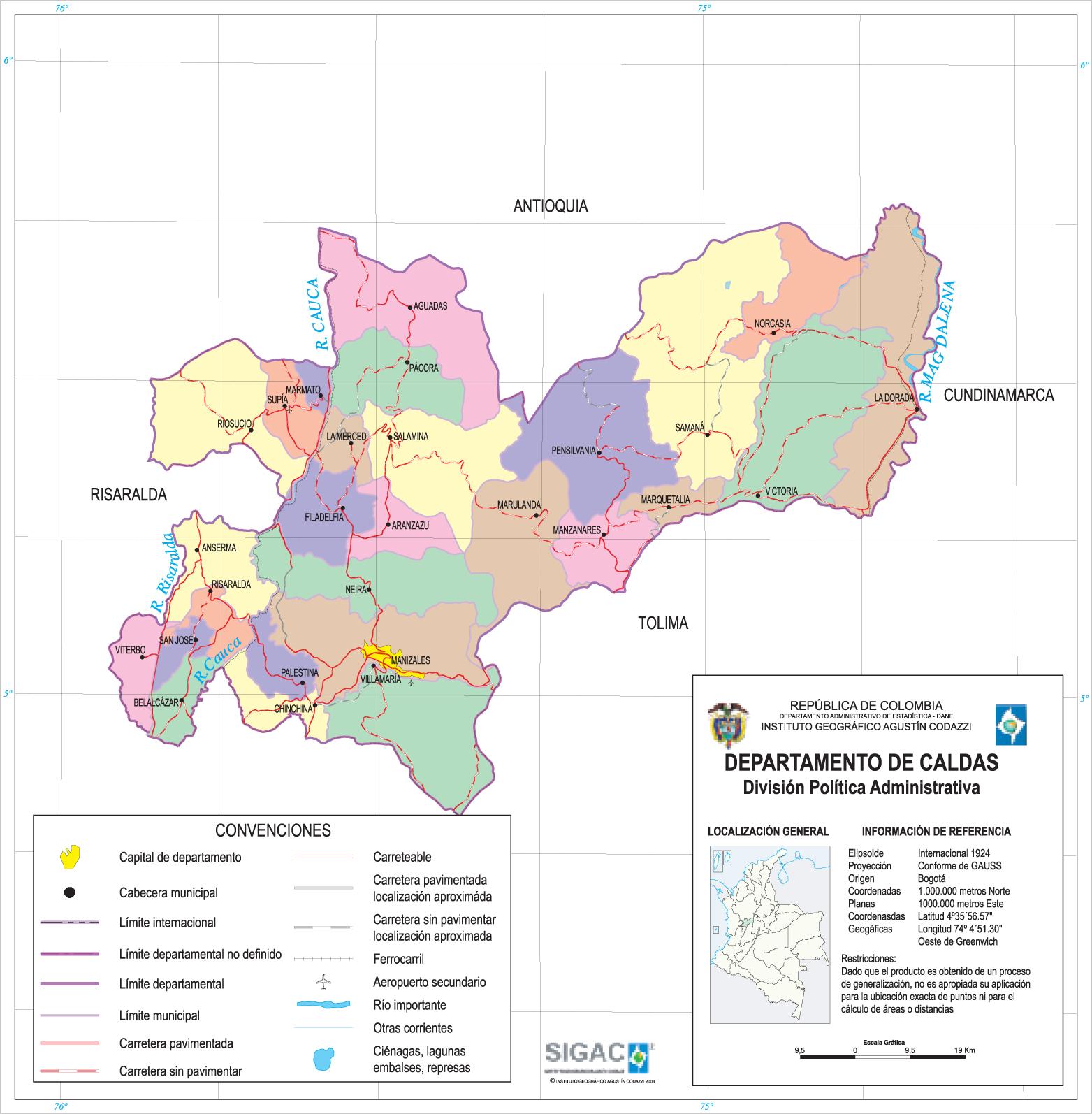 Caldas Department 2003 Full Size Ex 4752