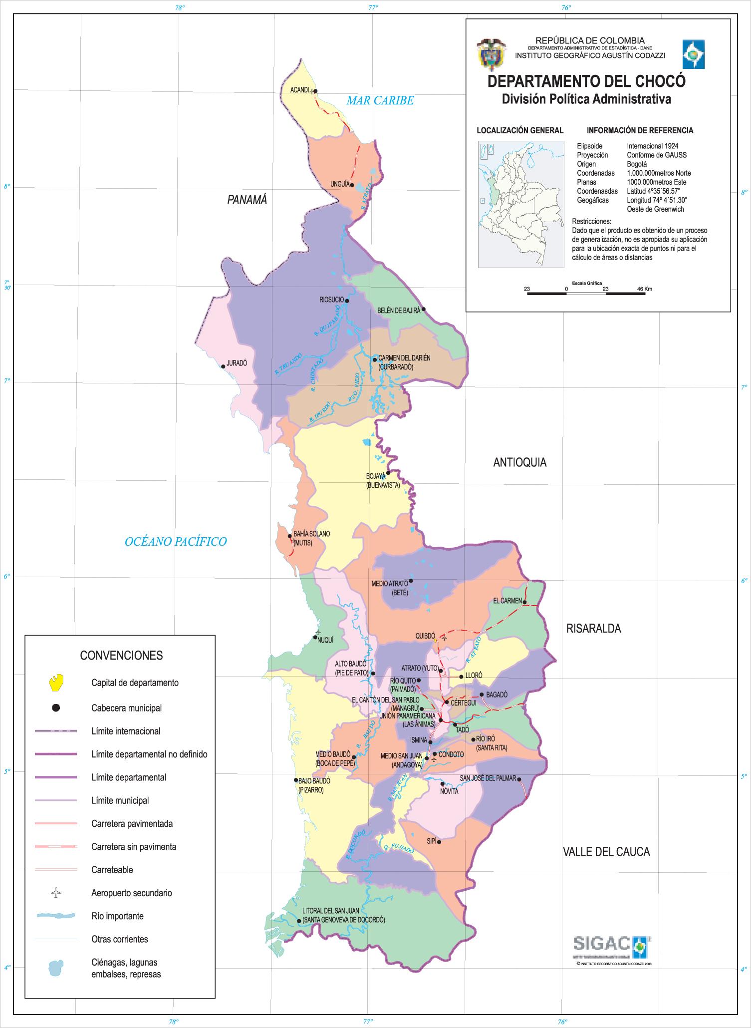 Chocó Department 2003 - Full size | Gifex