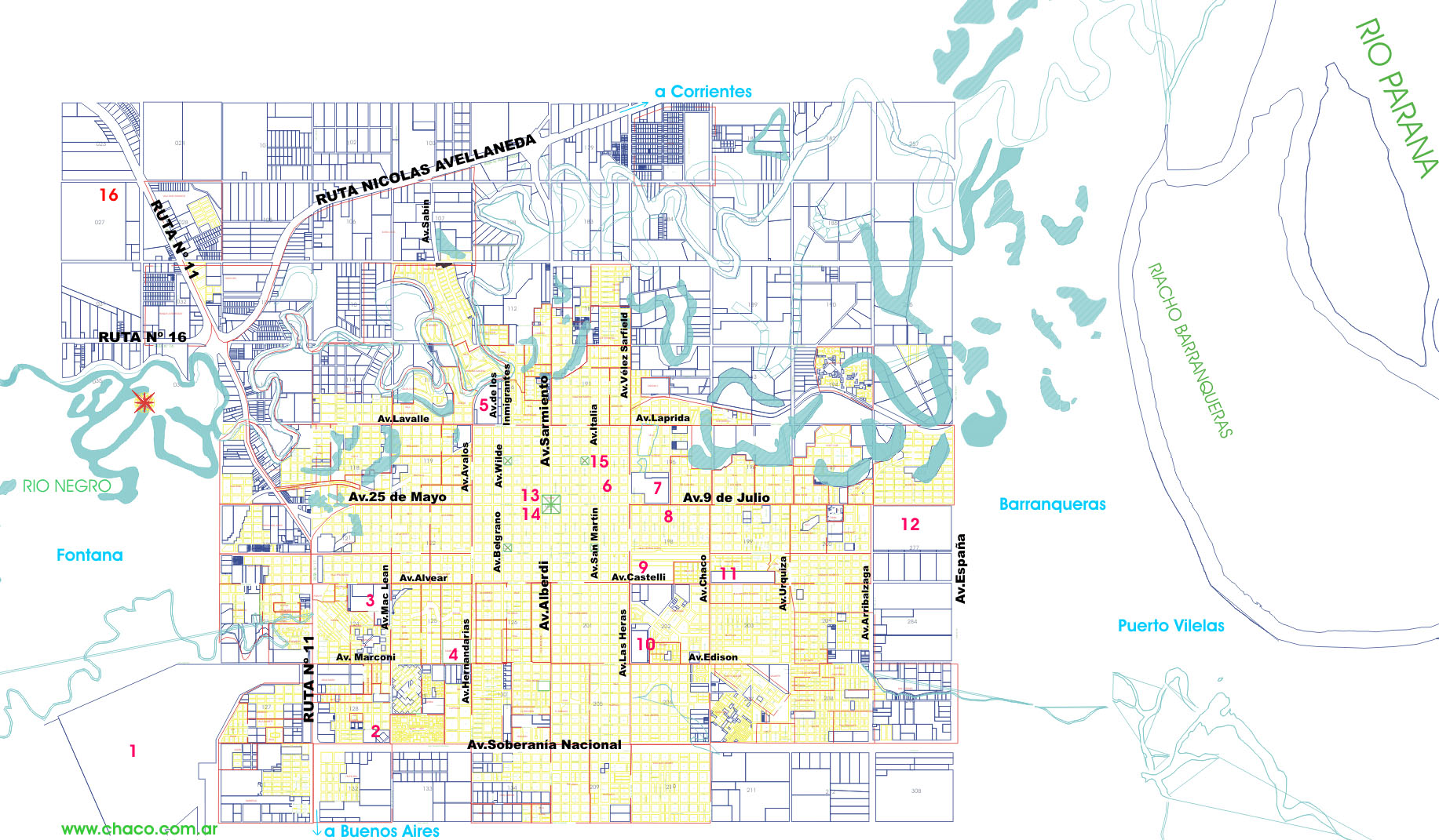 Mapa de Resistencia Gifex