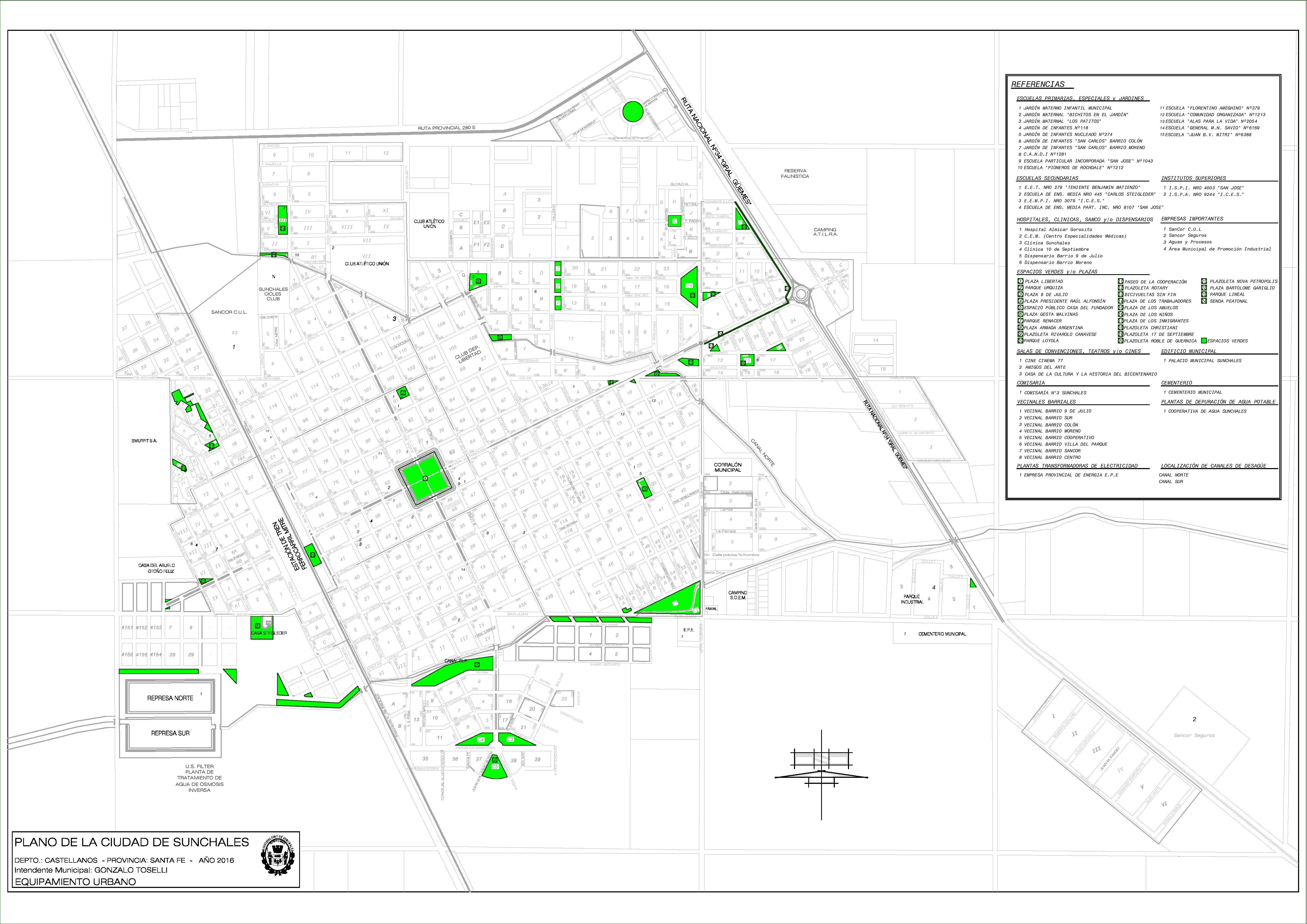 Sunchales map | Gifex