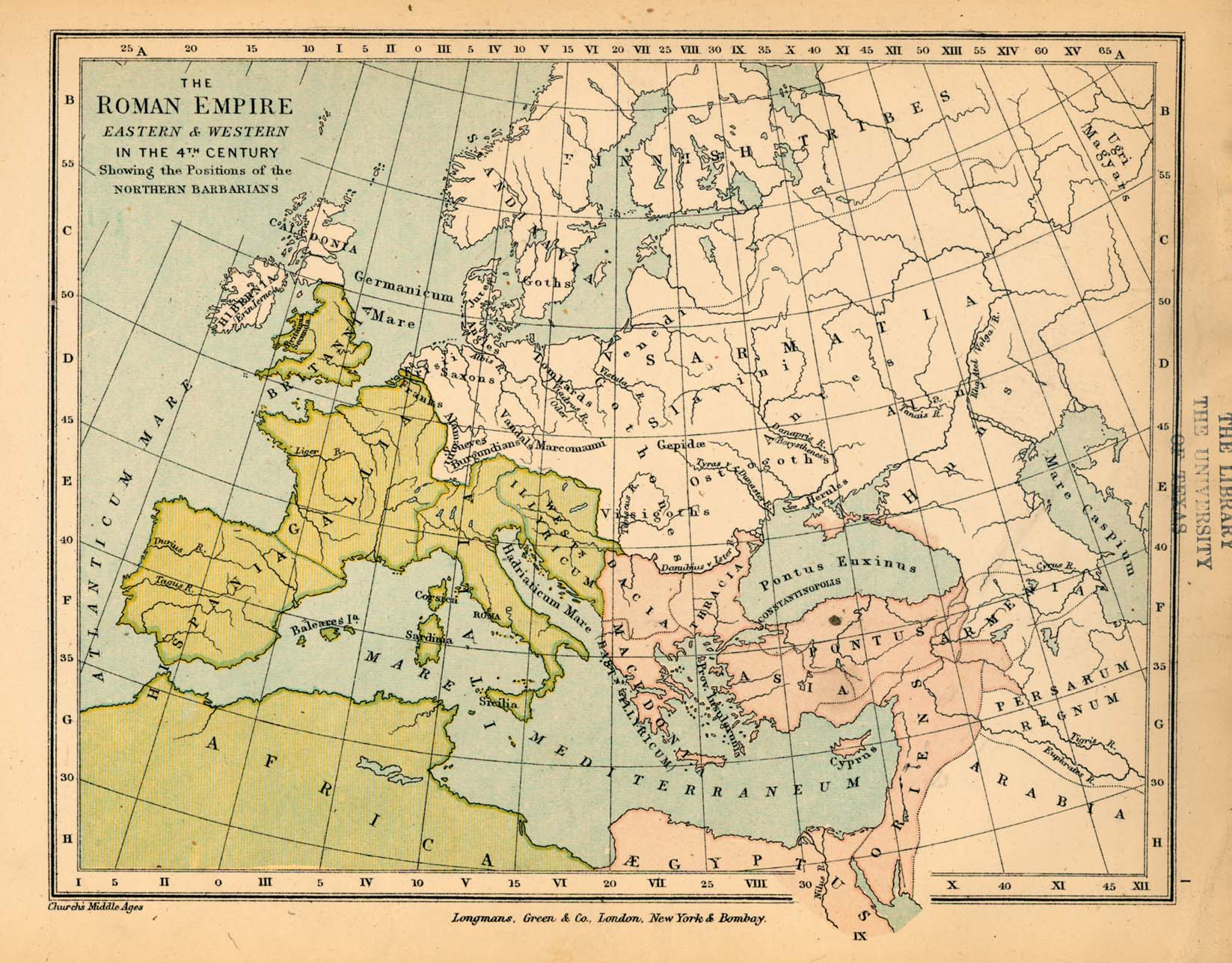 The Roman Empire Eastern And Western In The 4th Century Full Size   The Roman Empire Eastern And Western In The 4th Century 