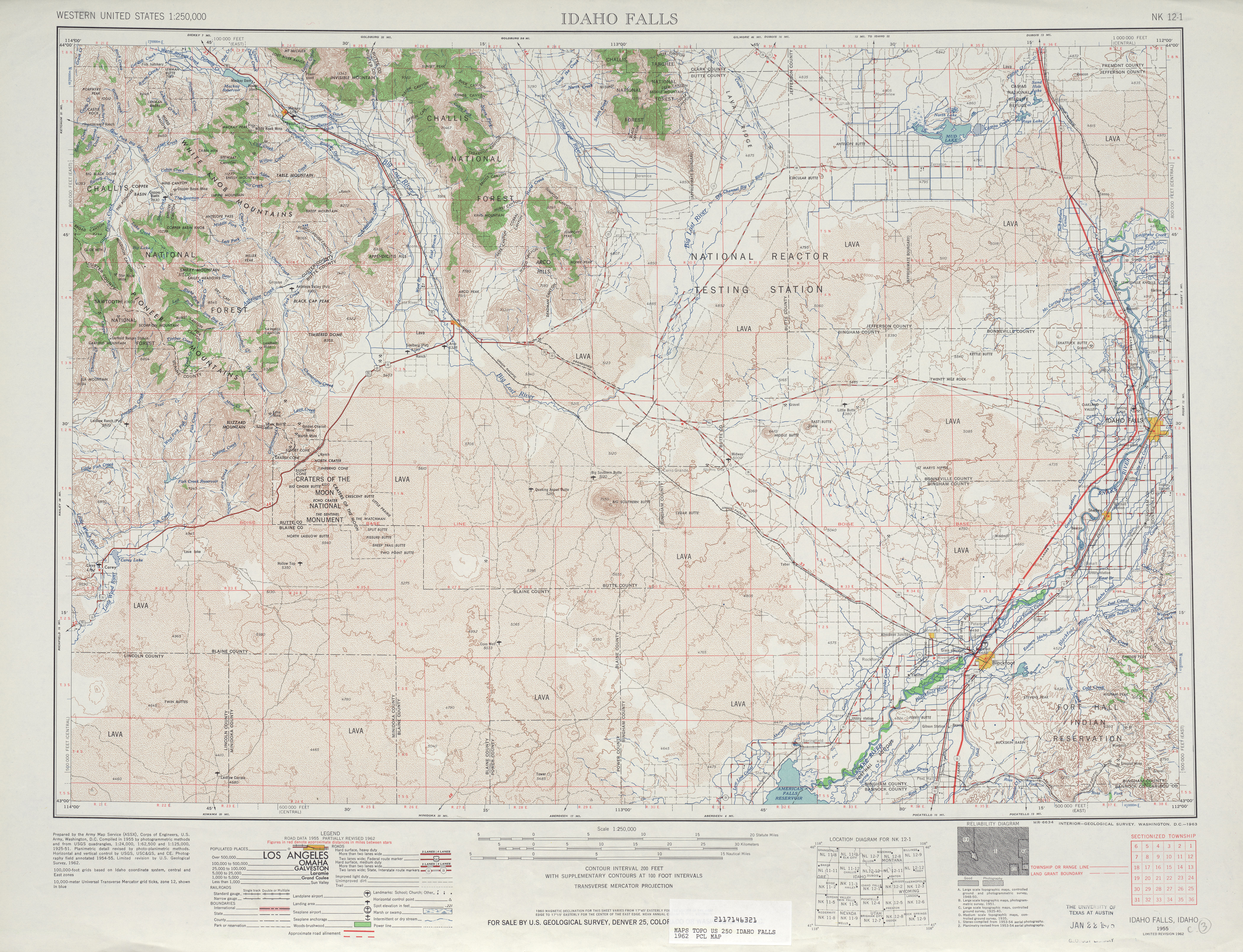 Area around Idaho Falls in the United States - Full size | Gifex