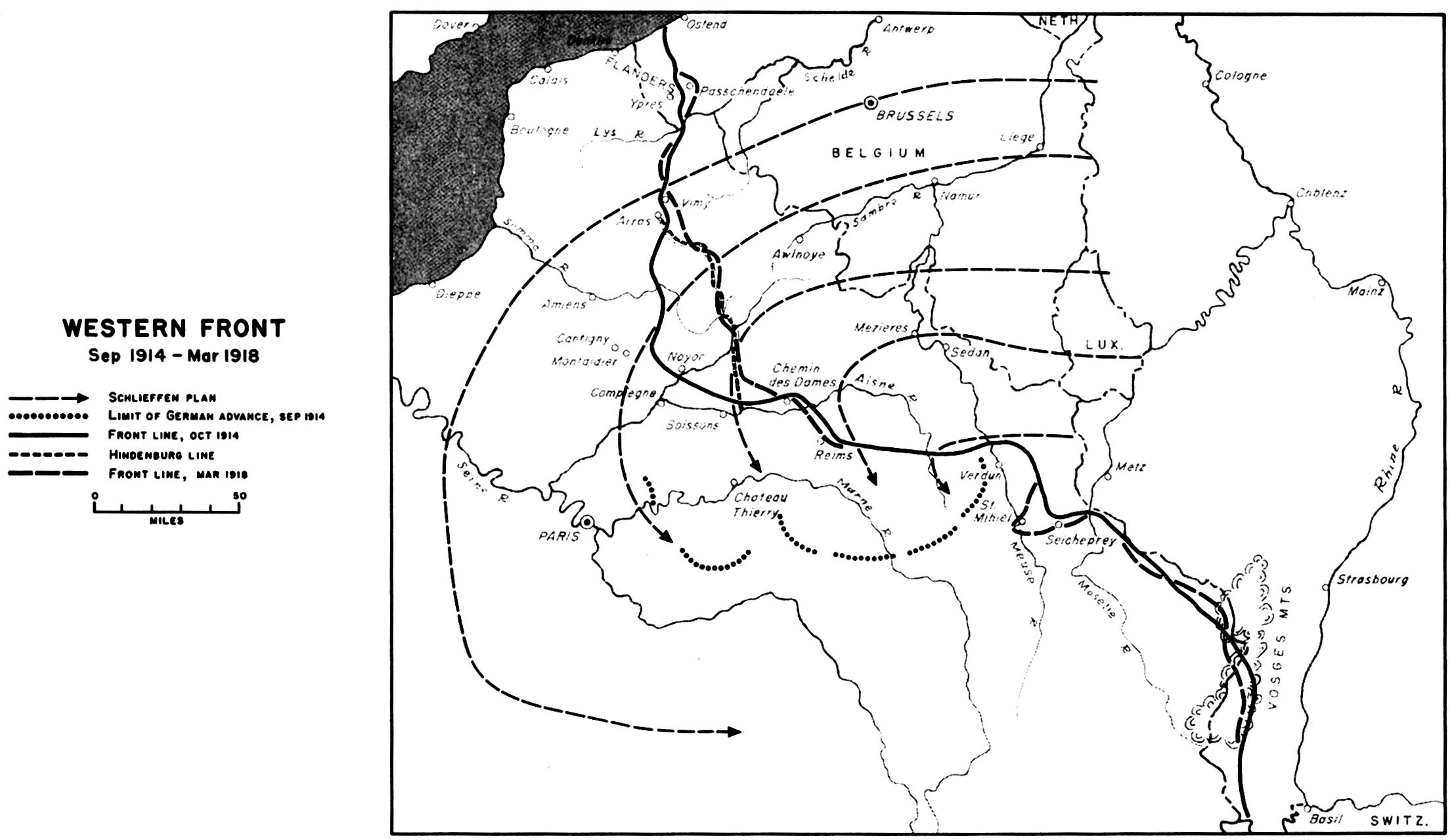 Карта бельгии 1914