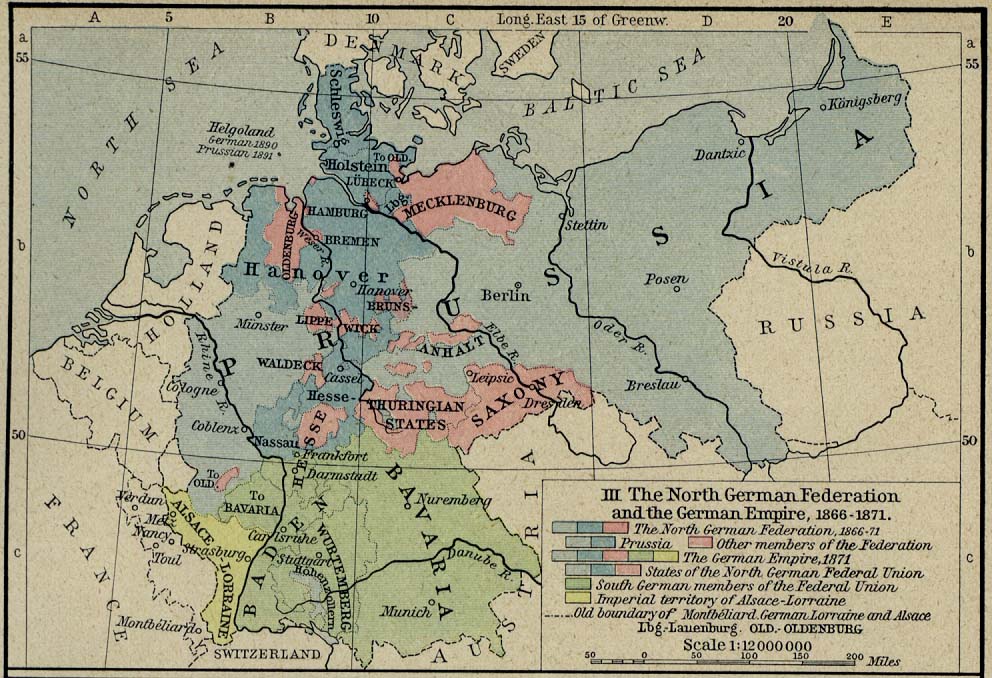 Map Of Prussia 1815 Germany Map 1815 - 1871 - Full Size | Gifex