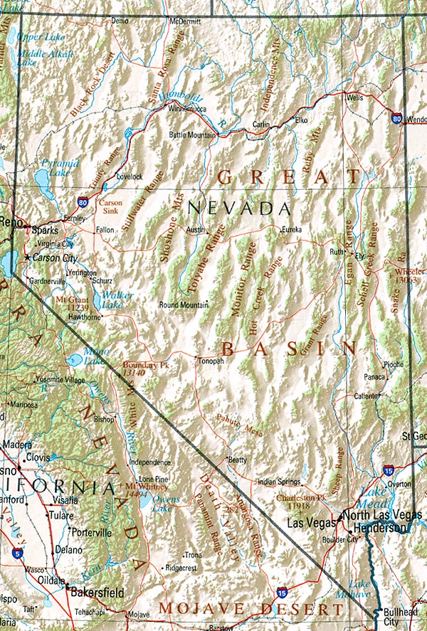 Mapas De Nevada Atlas Del Mundo 8240