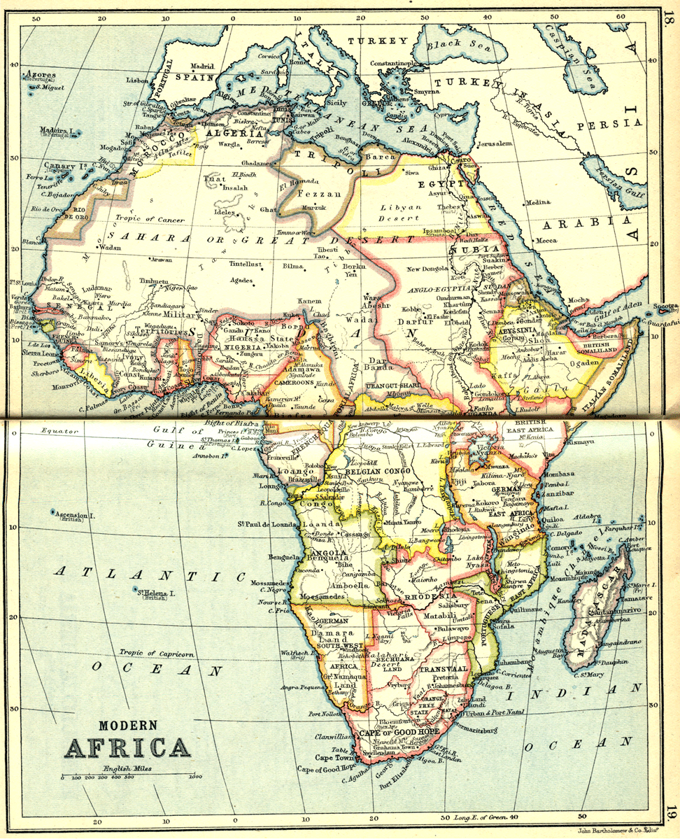 Africa Map 1913 Gifex
