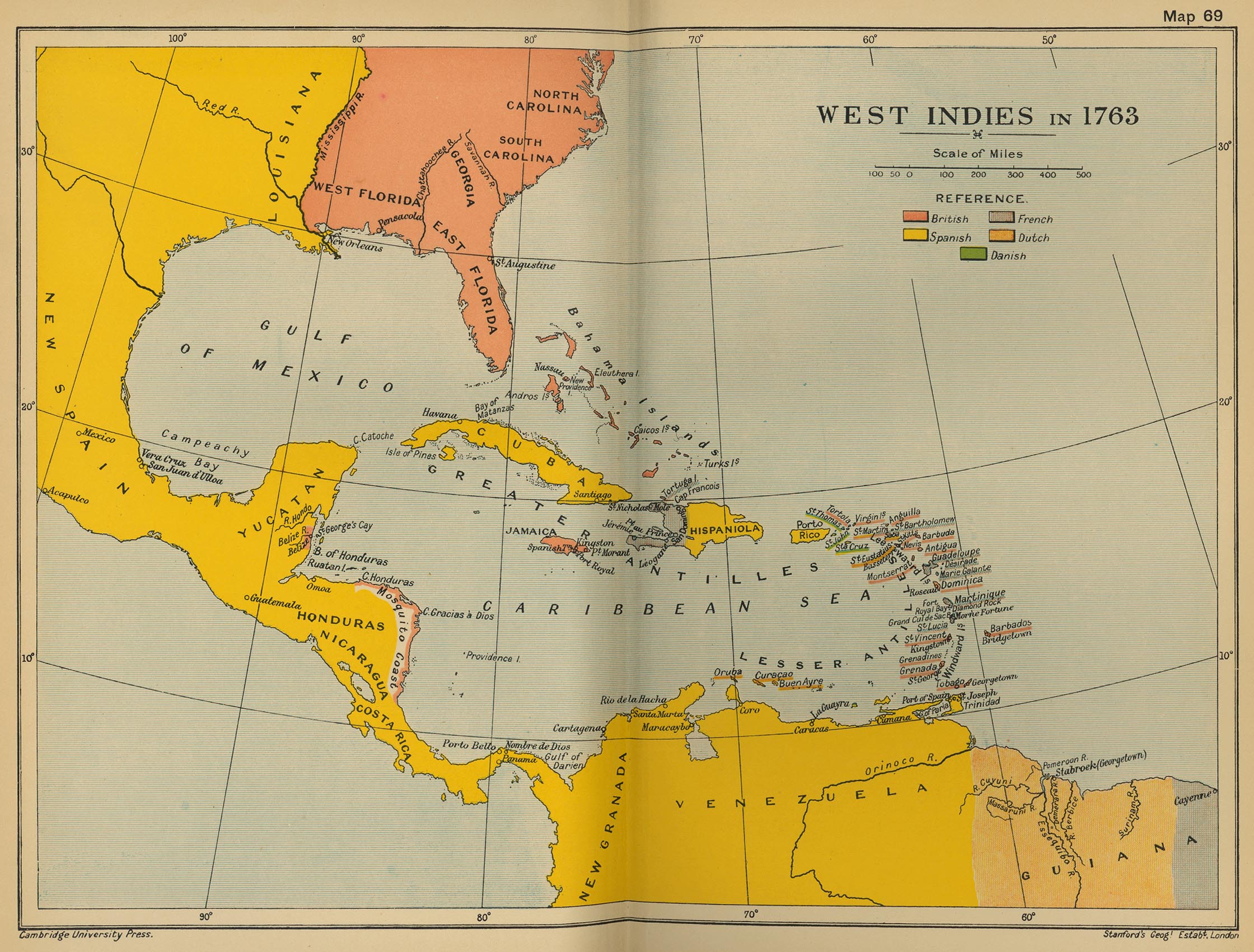 El Caribe En 1763 