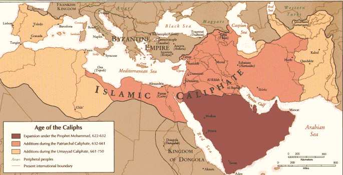 The Arab Empire 622-750 - Full size | Gifex