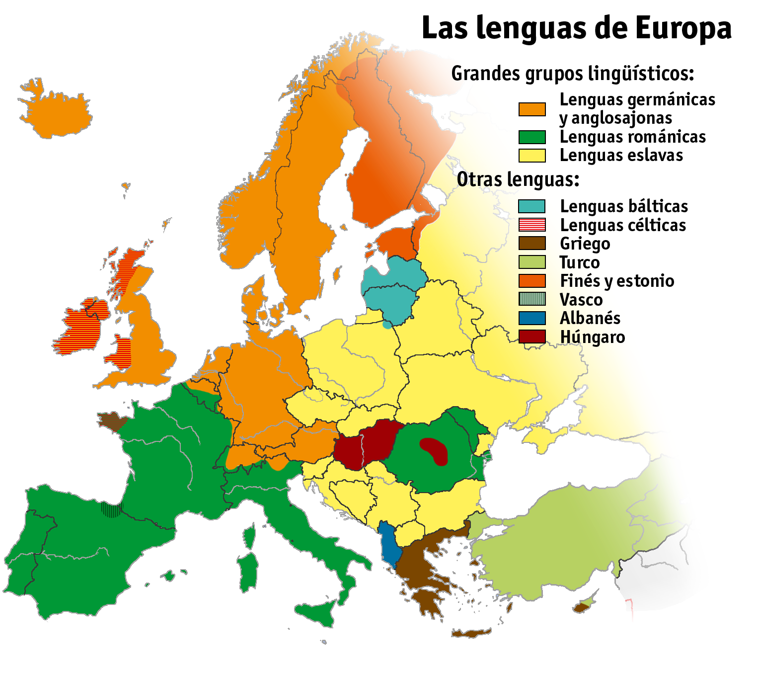 Las lenguas de Europa - Tamaño completo | Gifex