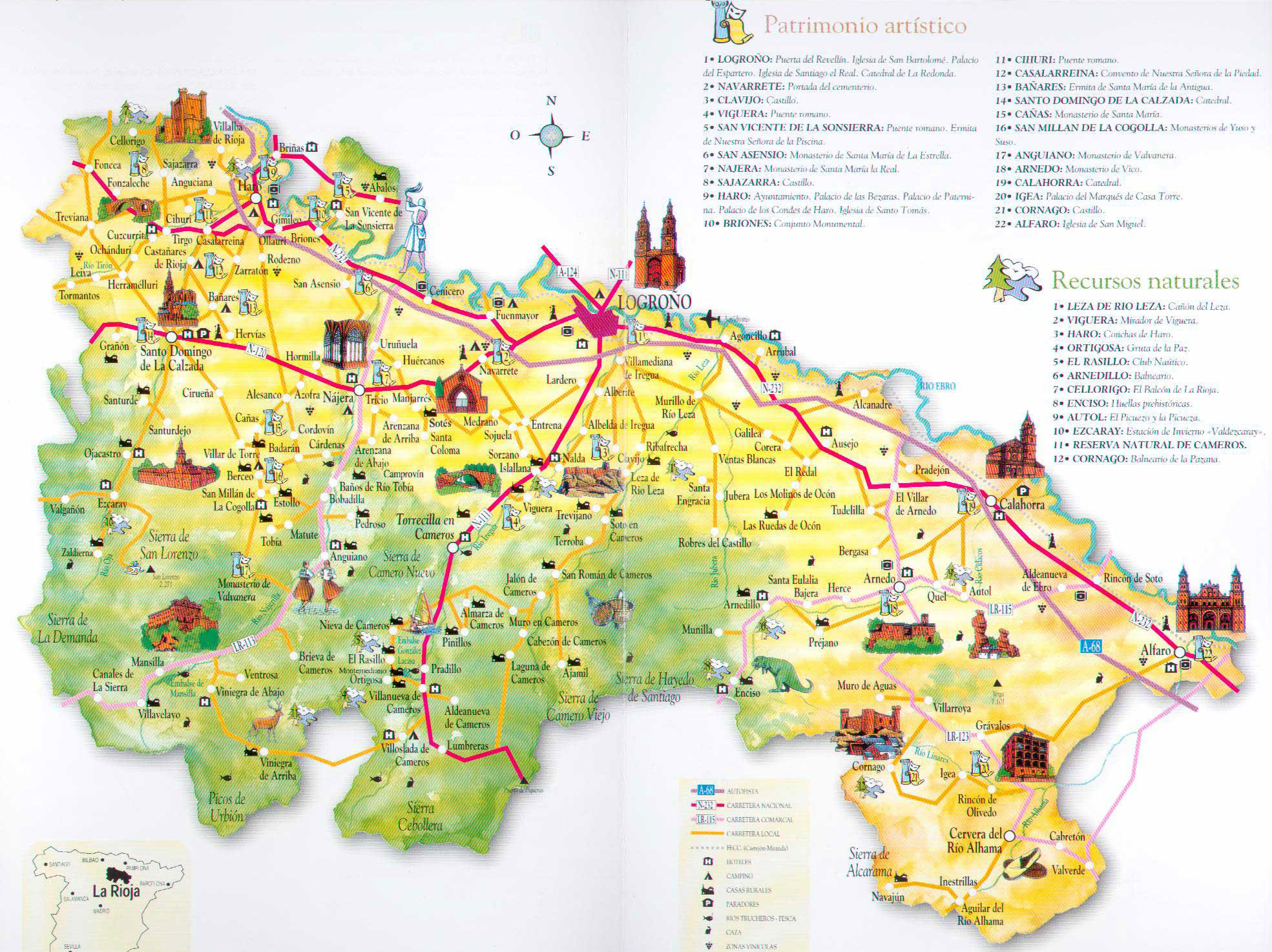 La Rioja Tourist Map 
