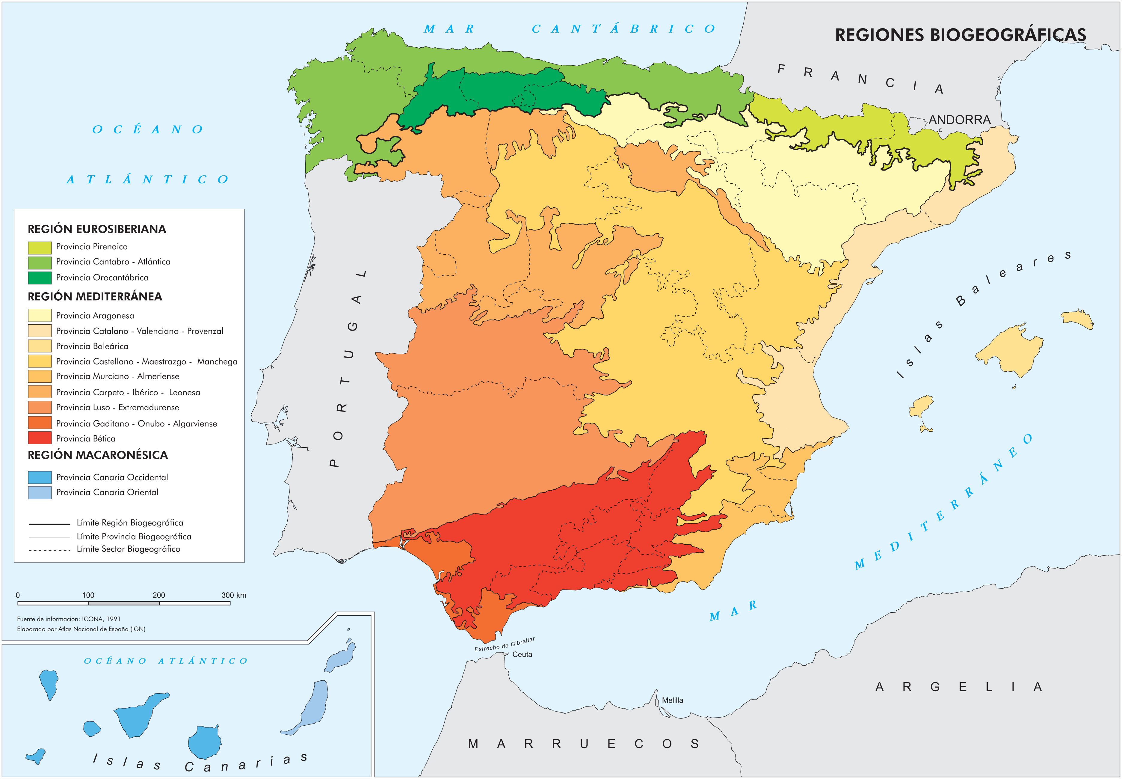 Biogeographic Regions Of Spain - Full Size | Gifex