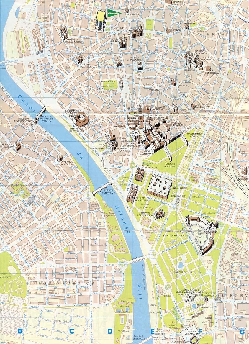 Seville map - Full size | Gifex