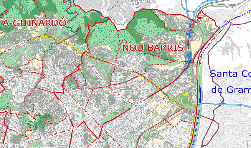 nou barris barcelona mapa Nou Barris | Gifex